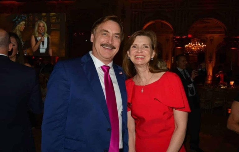 Mike Lindell and his first wife Karen Dickey