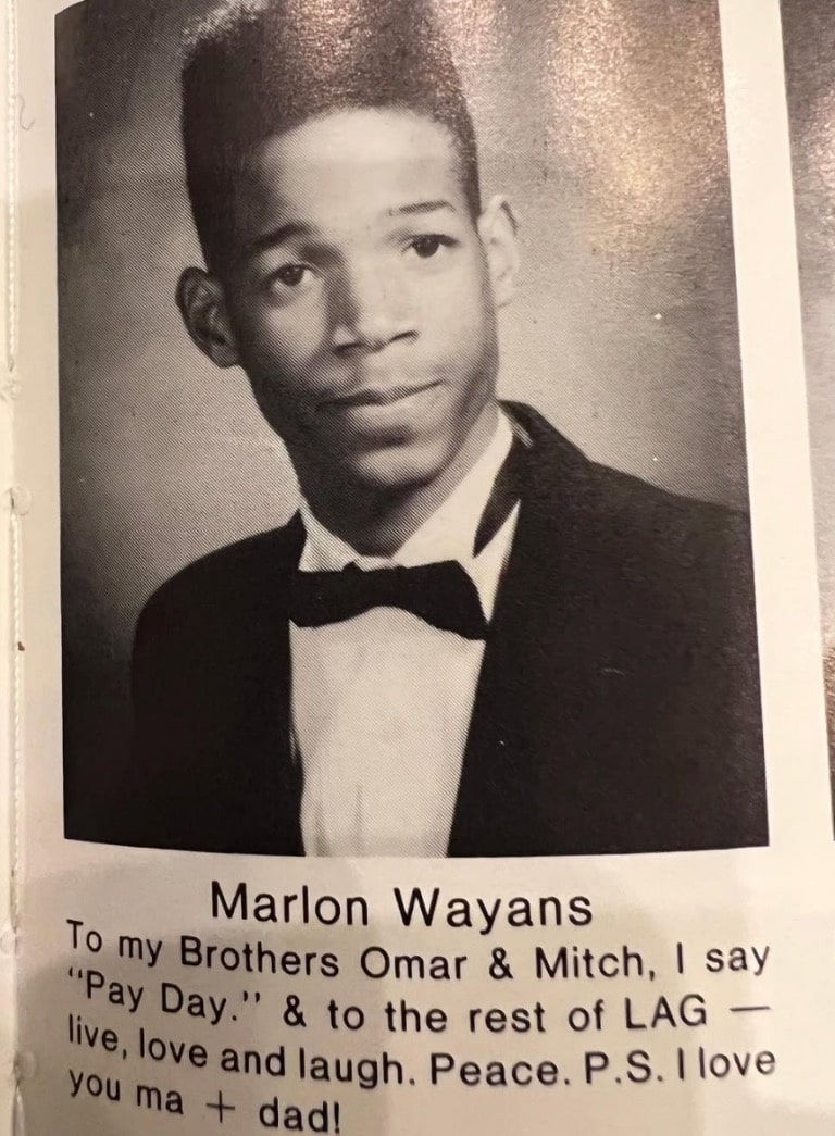 Marlon Wayans high school photo