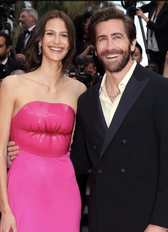 A photo of Jake Gyllenhaal and his girlfriend Jeanne Cadieu, who is 16 years younger than him