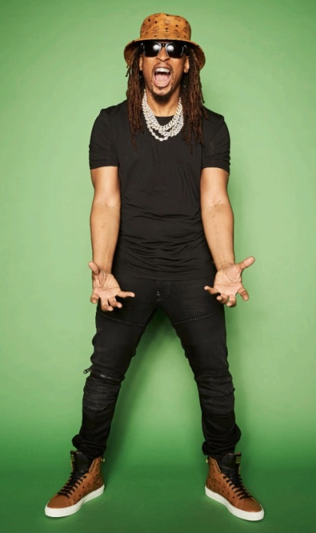 Pitbull once rap with Lil Jon on one of the songs on the Kings of Crunk album (pictured with Lil Jon's full body photo)